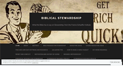 Desktop Screenshot of biblicalstewardship.net