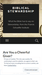 Mobile Screenshot of biblicalstewardship.net